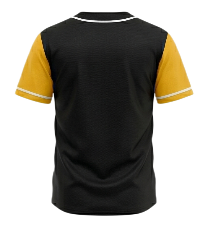 Woman's Jersey Glide Weave Club Shirt - Black-Orange